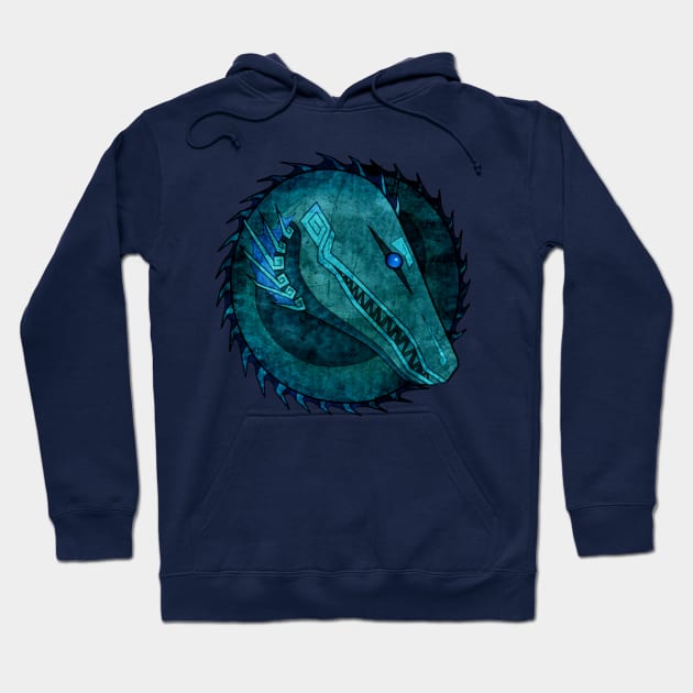 Survival Deity - Blue Hoodie by BeastsofBermuda